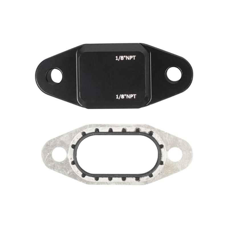 Aircraft Grade Aluminum Bypass Guard Cover (2x 1/8" NPT Ports) for LS Engines Enhancing Cooling Efficiency and Longevity