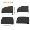 4pcs Car Window Screen Door Covers Front/Rear Side Window UV Sunshine Cover Shade Mesh Car Mosquito Net For Cars SUVs MPV