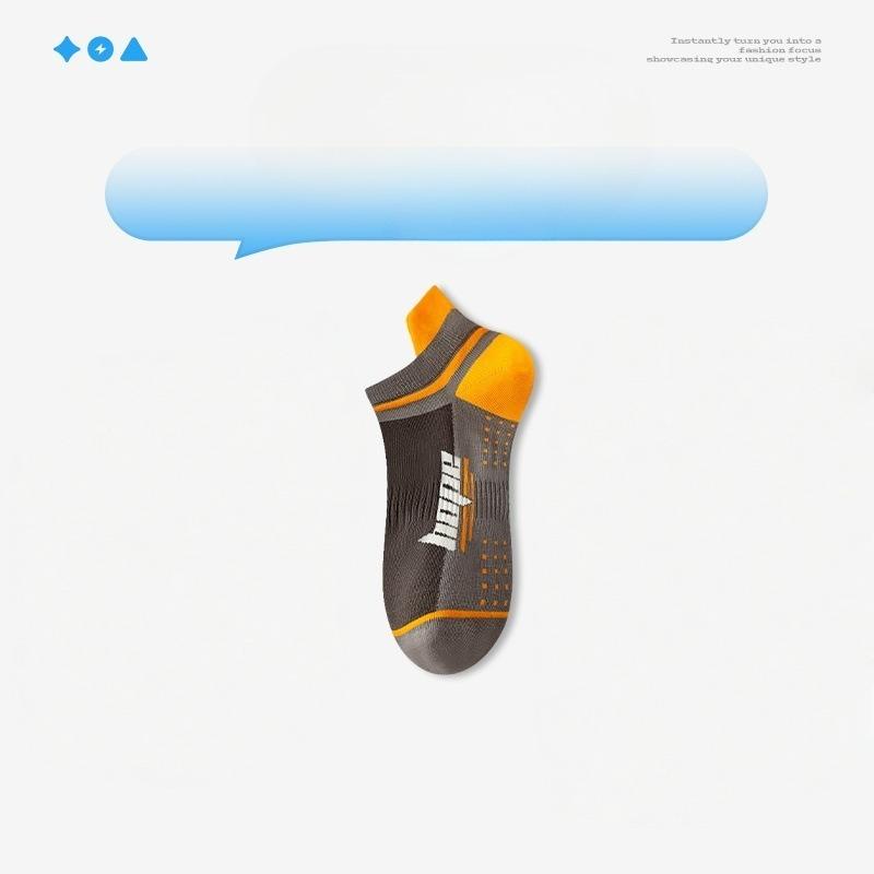 Men's Summer Thin Cotton Deodorizing Sweat Absorbing Breathable Sports Socks