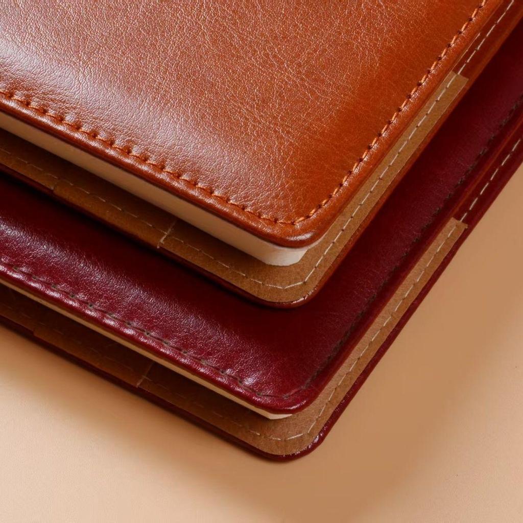 Professional Leather Cover Notebook with Buckle - Ideal for Business Meetings and Diary Entries