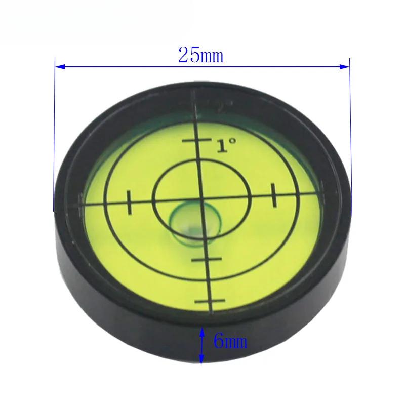Round Ultrathin Spirit Level Bubble Diameter 25 Mm Horizontal Nivel Burbuja Equipment Golf Ball Leveling Components Tool  1PCS
