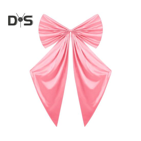 

Большой розовый бант, украшение из атласной ленты, завязывающийся галстук, большой бант, подвесной фон для дня рождения, настенный декор для девичника, детского душа, свадебных принадлежностей S