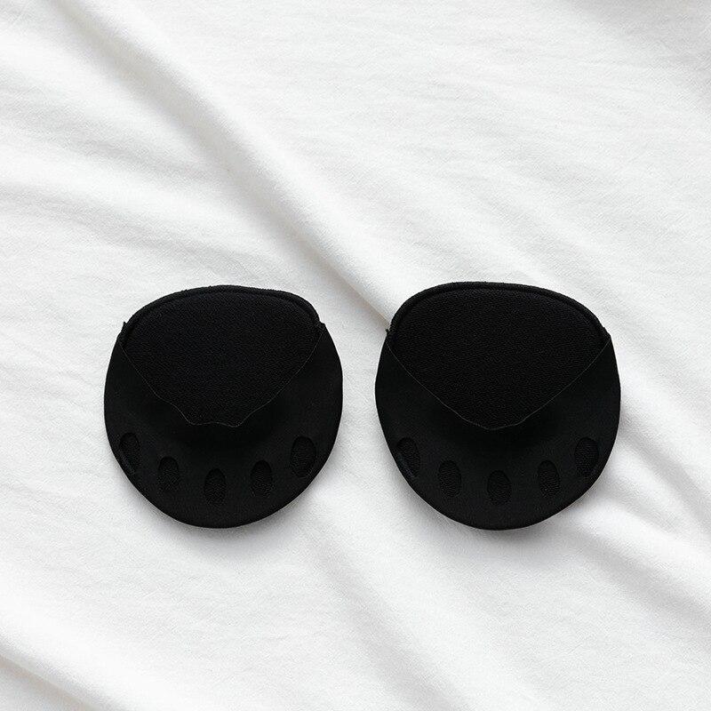 Almohadillas para el antepié de cinco dedos para mujer, calcetines invisibles de tacón alto, medias plantillas sin dedos, calcetines hasta el tobillo de corte bajo para mujer