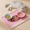 Anti-fouling Pet Placemat Non-slip Cat Drinking Feeding Mat Pet Bowl Pad  Pet Dining Area
