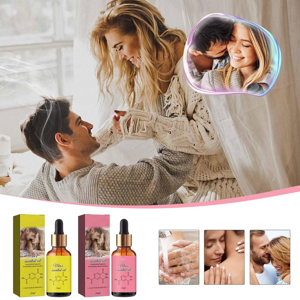 Feromonový tělový olej Parfém s dlouhotrvajícím uvolňováním Svěží a nedráždivý parfém pro páry Atmosphere 10 ml