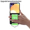 Hochwertige, ultra-dünne Handyhülle mit Hautgefühl für Samsung Galaxy Z Flip7 Flip6 Flip5 Flip4 5G, mit Armband und Ring, Schutzhülle