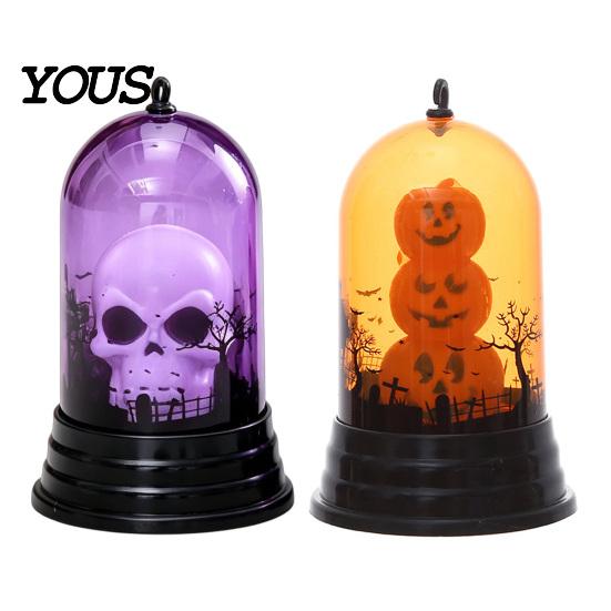 Halloween Pumpkin Lantern Lantern, Battery Operated LED Light, with Hanging Buckle, Home Ornament Durable Plastic Lighting, for Party Props
