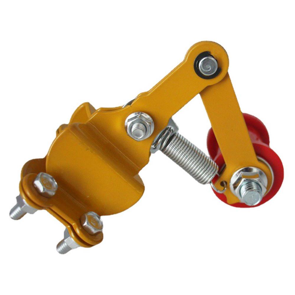 1 шт. Универсальный натяжитель цепи мотоцикла - натяжитель цепи с салазками Натяжитель цепи Ролик цепи жёлтый