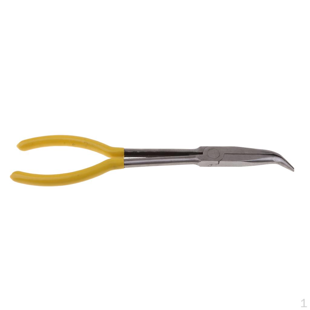 

11” Inch Bent Nose Pliers for Hard-to- Narrow and Clearance Areas 45 degree