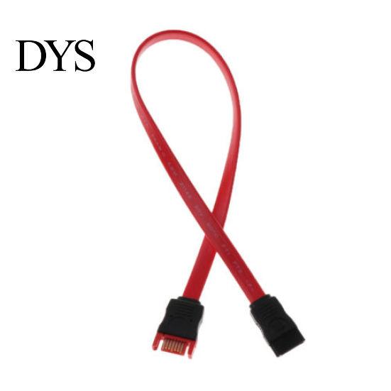 Red SATA 7 Pin Male to Female Extension Cable Cord for HDD Hard Drive