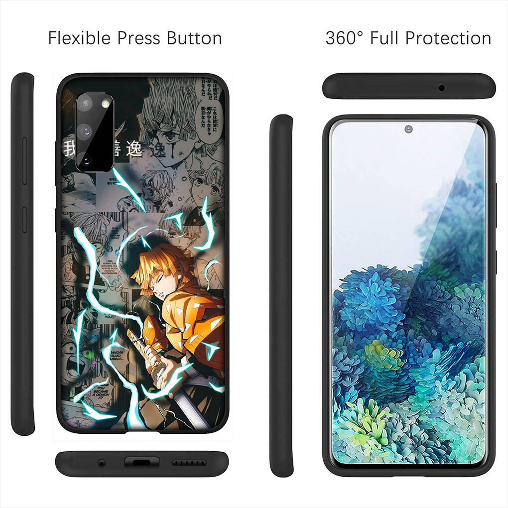 for iPhone 17 16 15 Xiaomi Poco F7 F8 X7 X6 C85 C75 C71 M8 Redmi Note 14 13 12 11 Pro Max 14C 13C A4 Phone Case Tanjirou Demon Slayer Agatsuma Zenitsu