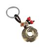 Ethnic Style Antique Dragon Pattern Hook Braided Car Keychain Chain High-end Brass Retro Pendant Creative Bag Pendant