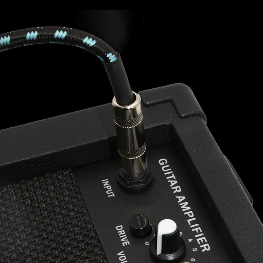 Mono Cable Guitar Effect Pedal Cable Metal Head Guitar Amplifier Patch Cord Electric Guitar