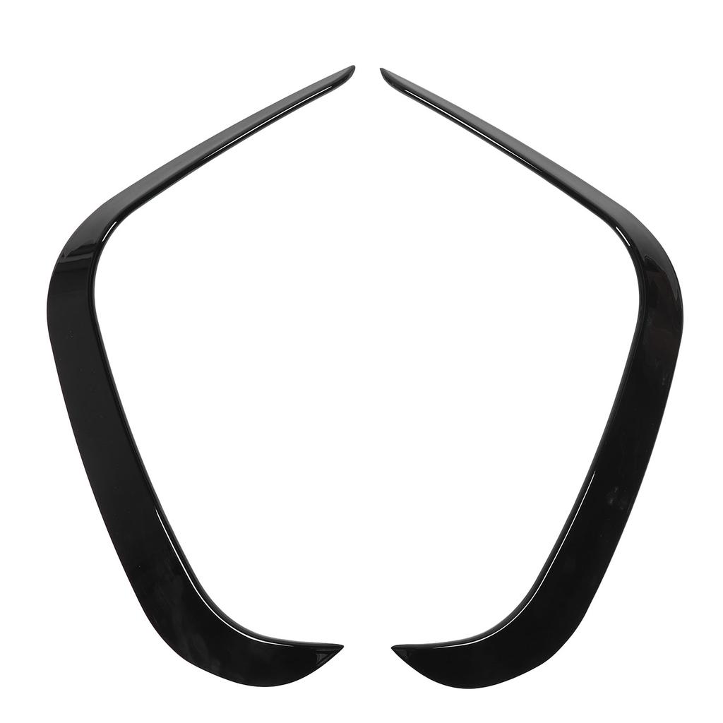Front Bumper Fog Light Spoiler Glossy Black Enhances Vehicle Aerodynamics Front Bumper Side Splitter