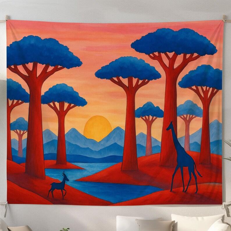 African savanna tapestry 75x100 чёрный