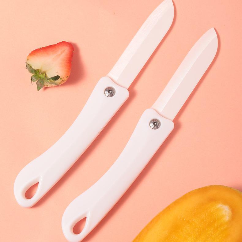 KOMEKI Ceramic Fruit and Melon Knife - Portable and Creative Kitchen Peeler