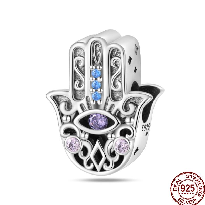 New Shiny Zircon Copper Religious Angel Cross Series Beads Suitable For 3Mm Original Bracelet Diy