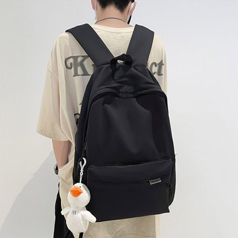 Kreativ Vattentät Tonåring Nylon Bokväska Ryggsäck med Stor Kapacitet Mode Studenter Skolväska Pojkar Flickor Reseryggsäck