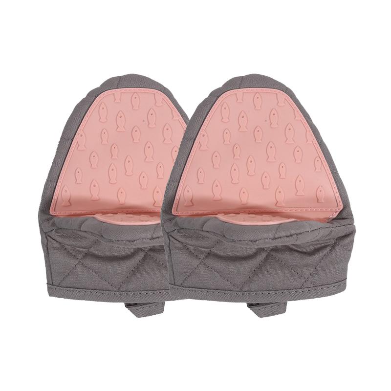1/2Pcs Silicone Anti Scald Oven Gloves Kitchen Multi Purpose Tray Microwave Oven Baking Dessert Tableware Rack Gloves