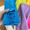 Y2K Women Long Fingerless Gloves Knitted Mittens Winter Arm Warmer Punk Gothic DIY Knitting Glove Girls Solid Gloves Arm Sleeves