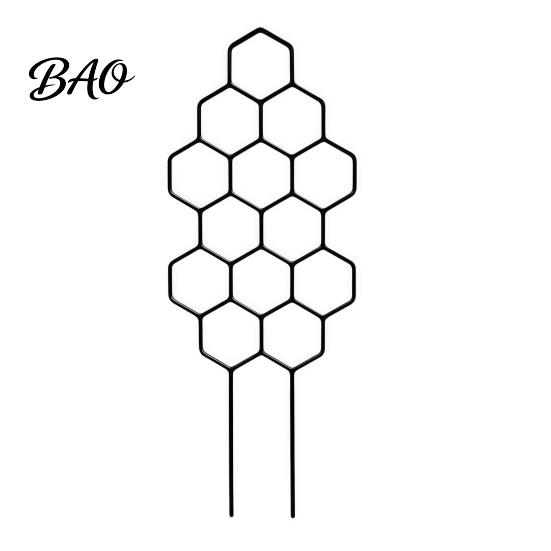 Geometric Plant Support for Window Sills Metal Honeycomb Trellis Potted Plants, 13.8" Small Climbing Ornamental Frame Succulents Indoor Hoya