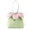 Bow Printed Flower Drawstring Handbag Polyester Storage Bag Vintage Polka Dot Tote Bag  Shopping