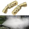 Set of 2 Adjustable Brass Nozzles for Garden and Agricultural Sprayers