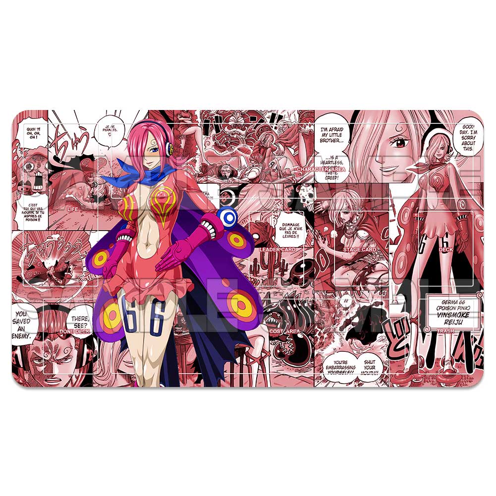 OPCG One Piece Playmat Luffy Law Zoro Ace Perona Trading Card Game Mat Dedicated Card Play Against Table Mat