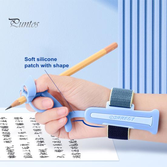 Suport pentru creion Lungime reglabilă Moale Confortabil Design ergonomic Copil mic Instrument de ajutor pentru scris Suport stilou