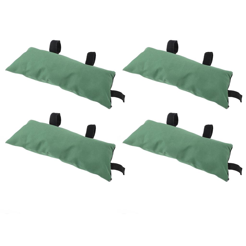 Flood Sand Bag Thickened Reusable Zipper Closure Flood Barrier Sandbag for Door Window Flood Control 4pcs Green