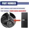 Shift Slider Center Console Slide Cover, Compatible with Lexus IS250 IS350 2005-2013, Shifter Gear Shift Knob Cover Replaces 35975-53020 (Black)