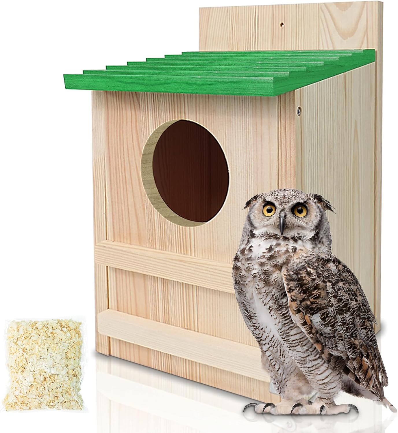 Screech Owl House, Large Wooden Circular