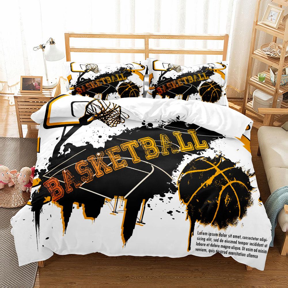 

Комплект постельного белья для баскетбола Маленький Односпальный Полуторный Двуспальный Квинсайз Кингсайз Суперкингсайз Комплект постельного белья 140x200cm 3pcs