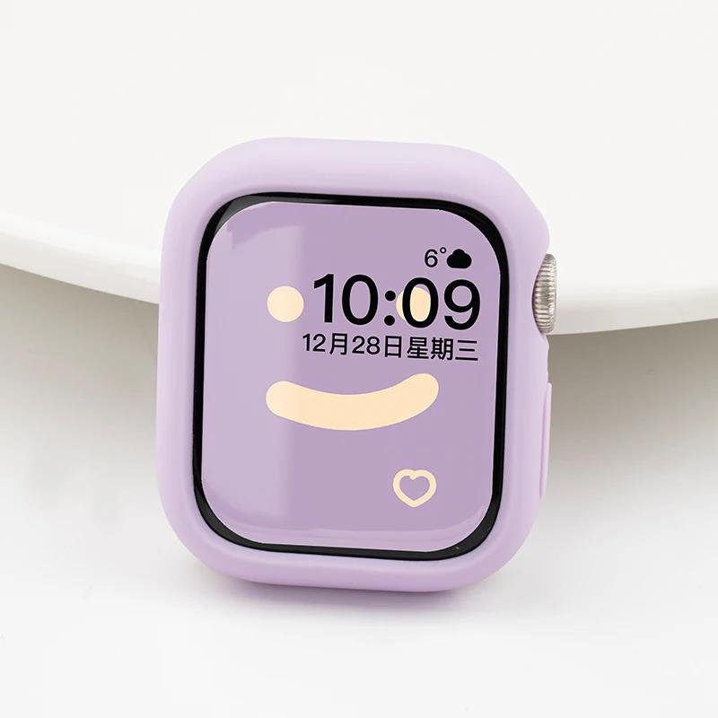 Candy Soft Silicone Case for Apple Watch Cover 10 9 8 7 6 Protection for Iwatch Series 46mm 42mm 45mm 44mm 40mm 41mm Cute Bumper 7