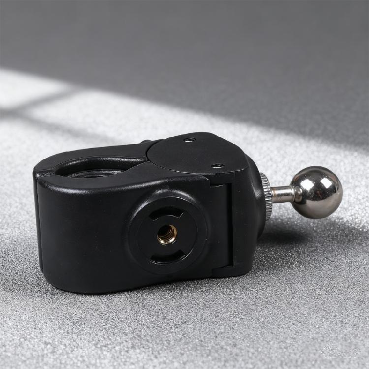 Kunststoff Metallklemme inklusive 17,4 mm Kugelkopf 1/4 Zoll Schraubloch zur Montage Fotografie Motorräder Fahrräder