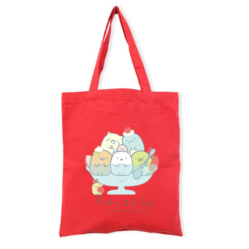 Corner Creature Cute Canvas Bag Tote Bag Printed Cloth Bag Shopping Tote Bag