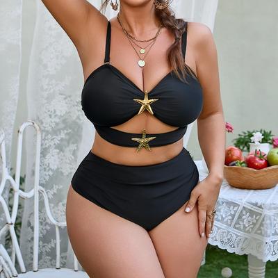 2026 Plus Size  Women High Waist Bikini Swimsuits, Women's Swimwear & Clothing