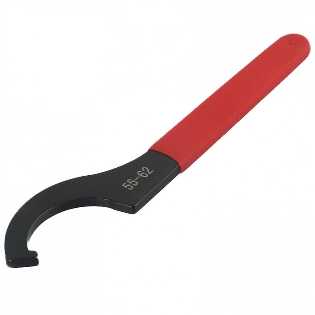 Cheie Spanner C cu cârlig Mandrină Colet pentru Piuliță Rotundă de 38-42mm cu Mâner Roșu Antiderapant