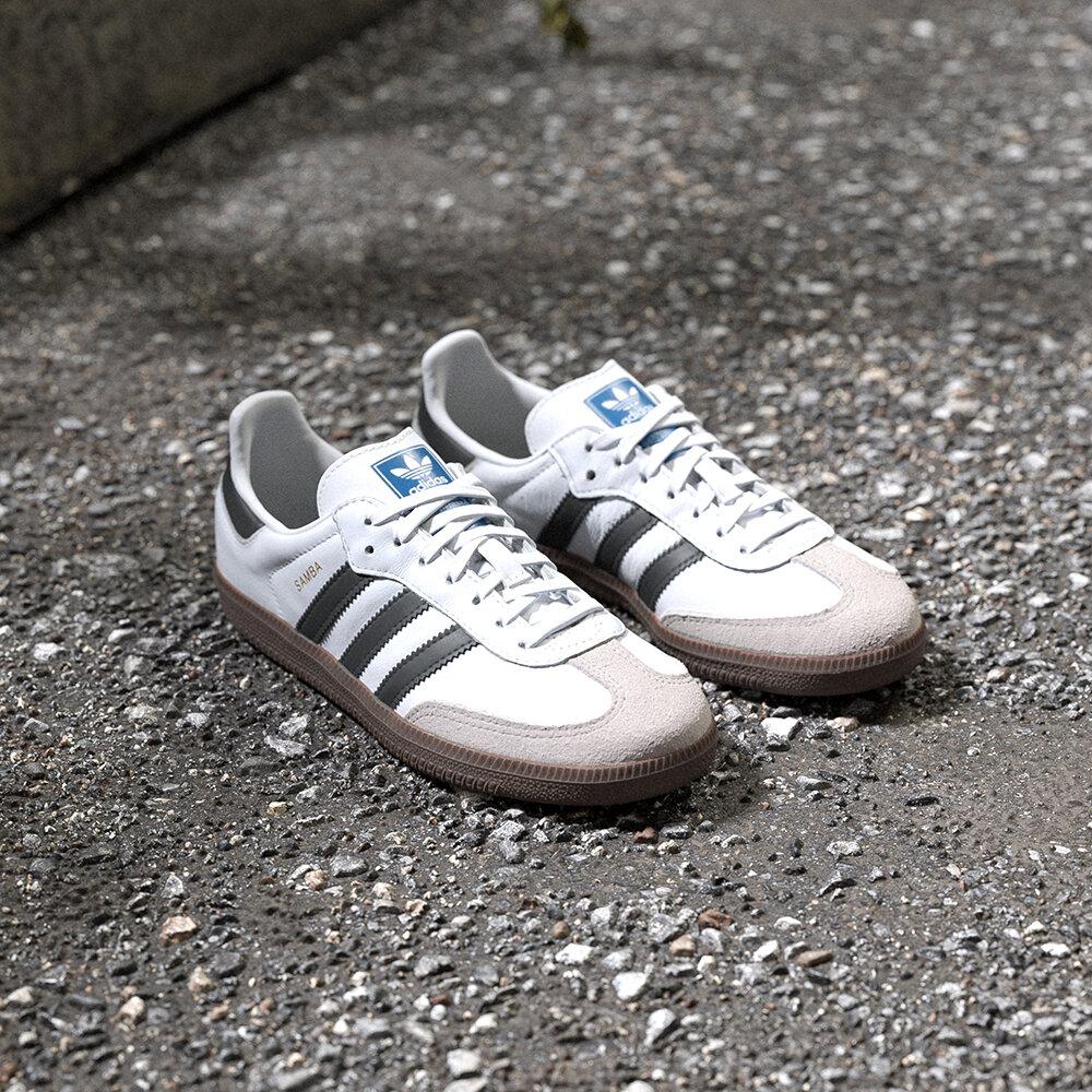 adidas Samba OG Облачно-белый Основной черный Резиновая подошва (PS) 30