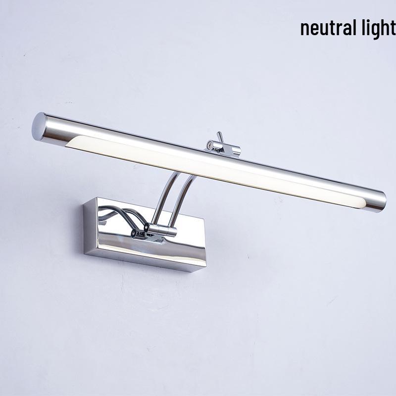 Modern Minimalist LED Vanity Mirror Light, Stainless Steel, Anti-Fog, Bathroom Makeup Wall Light