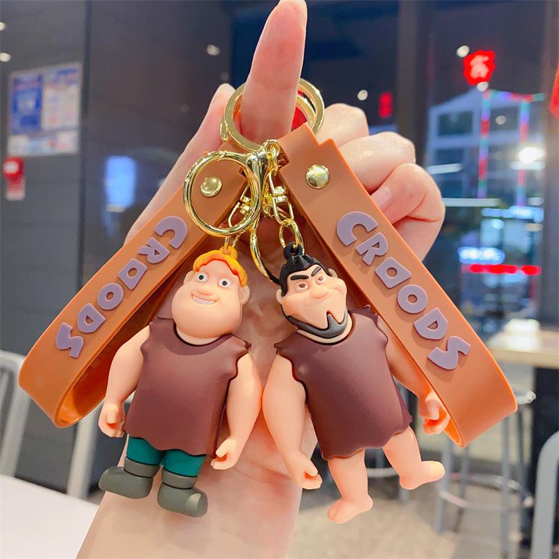 Kreative Animation Verrückter Primitiver Schlüsselanhänger Personalisiert Europäischer und Amerikanischer Wilder Schlüsselanhänger Hülle Melon Brother Xiaoyi Herren und Damen Anhänger