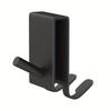 2pcs Stainless Rust-Resistant Door Mount Shower Hook Heavy-Duty Space-Saving Hanger for Clothes Coat Towel No-Tools Installation Modern Storage