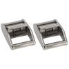 2 PCS Stainless Steel 316 Cam Buckles 1.06 Inch (27mm) Width Adjustable Design Lock Slider Buckles Quick Release