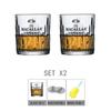Macallan Private Collection Bicchiere da Whisky in Cristallo Bicchiere da Whisky Rock con Tagli Vetro Artistico Calice da Vino per Appassionati di Whisky