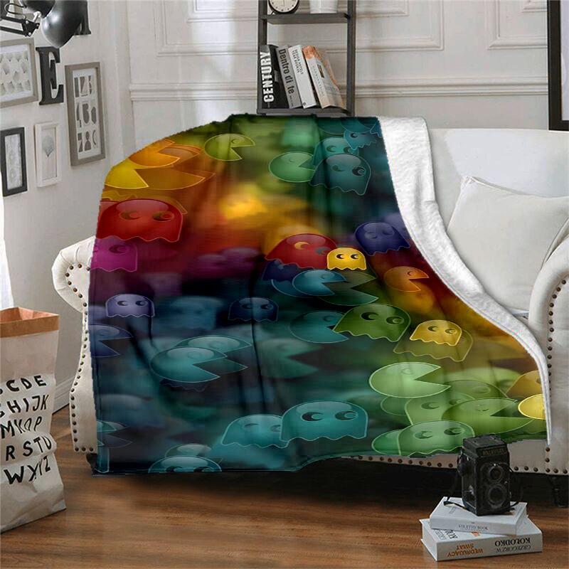 Pixel-Spiel Flanelldecke Weich Warm Ganzjahres-Überwurf, Design für Camping, Autoreisen, Wandern Sofa, Bett, Büro Perfektes Geschenk für Partys