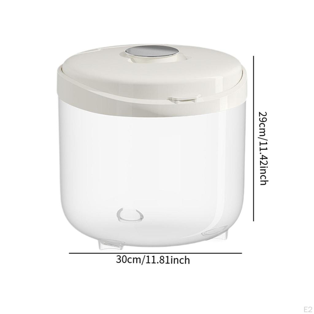 Luftdichter Reisbehälter Getreideeimer mit Verschlussdeckel, Organizer Lebensmittelaufbewahrung, Mehlspender für