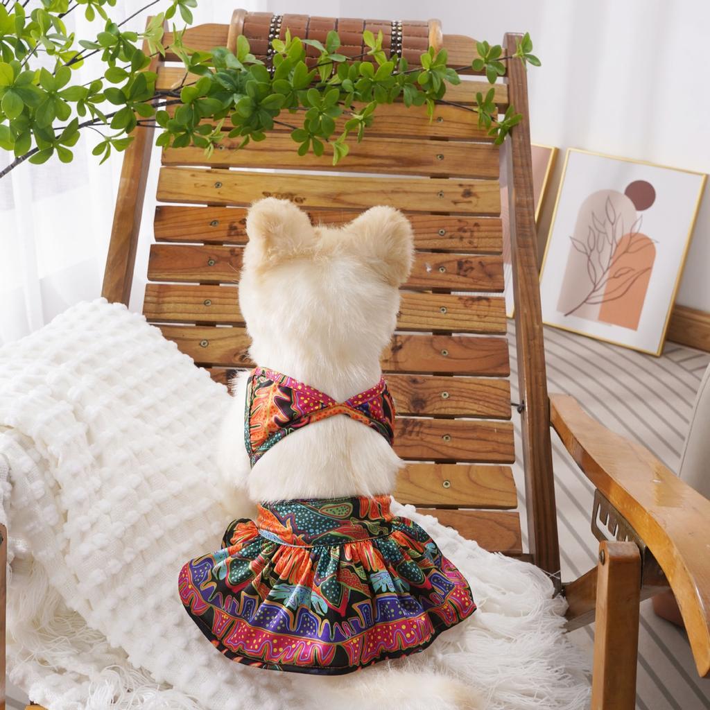 Costume da bagno bikini estivo per animali domestici stampa leopardata abiti classici uscita in spiaggia vendita diretta dalla fabbrica cucciolo cane piccolo