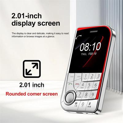 V10 Dual SIM Standby Mobile Phone 2.01 Inch Screen Magic Voice Speed Dial Flashlight FM Radio MP4 Cheap Back-up Cellphones