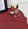 1/4/10PCS Red Oval Shaped Placemats Nordic Faux Leather Tableware Mat Luxury Insulated Coffee Table Mat Cafe Pad Christmas Gift