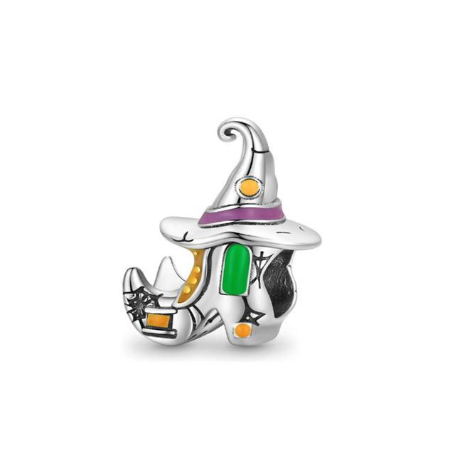 925 Sterling Silver Green Clover Frog Coffee Sock Fit Original Diy Bead Charm Bracelet Necklace Trinket Women Jewelry Marking